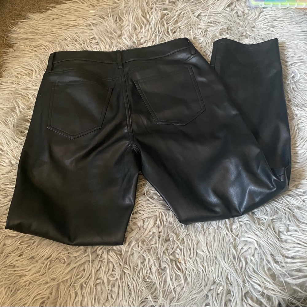 PU Leather Pants (straight leg) - Picture 3 of 4